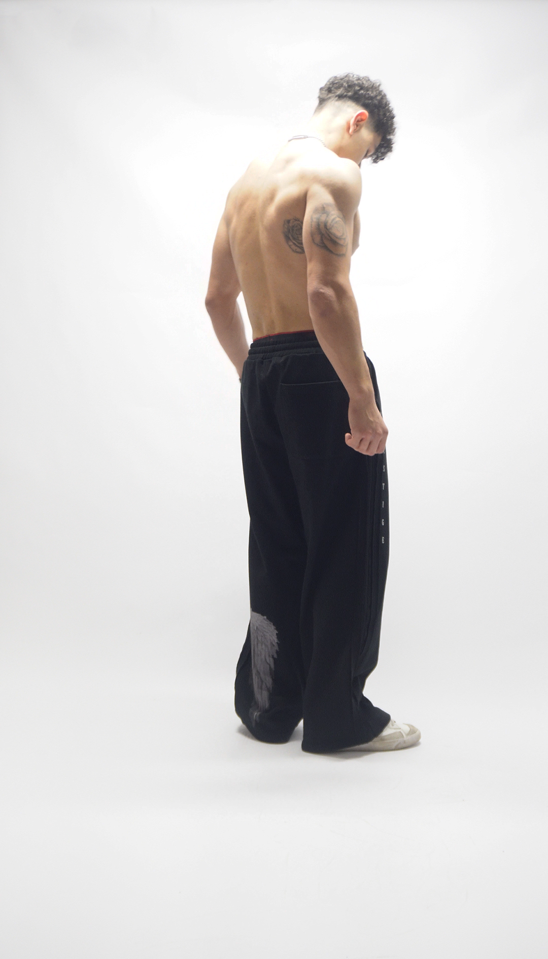 Prestige Tape Straight-Leg Sweatpants - White