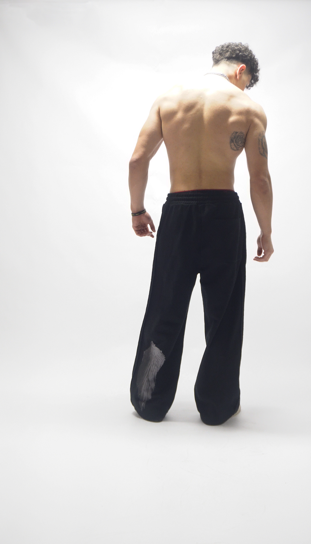 Prestige Tape Straight-Leg Sweatpants - White