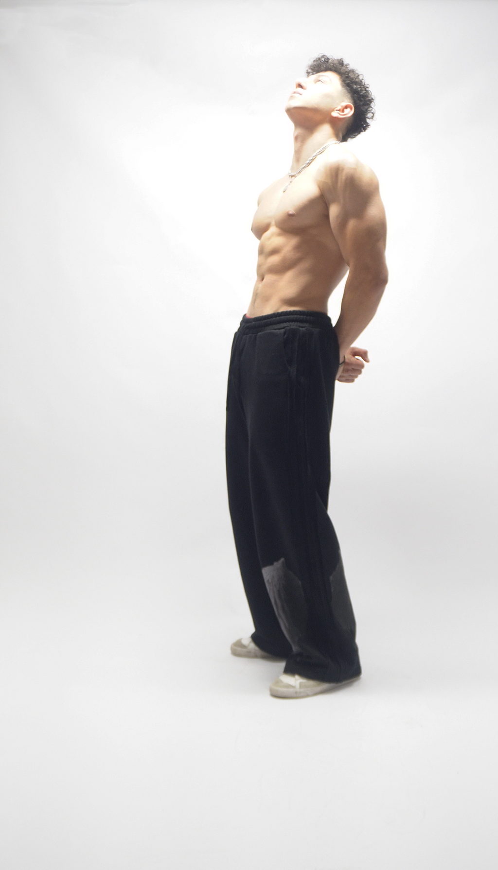 Prestige Tape Straight-Leg Sweatpants - White
