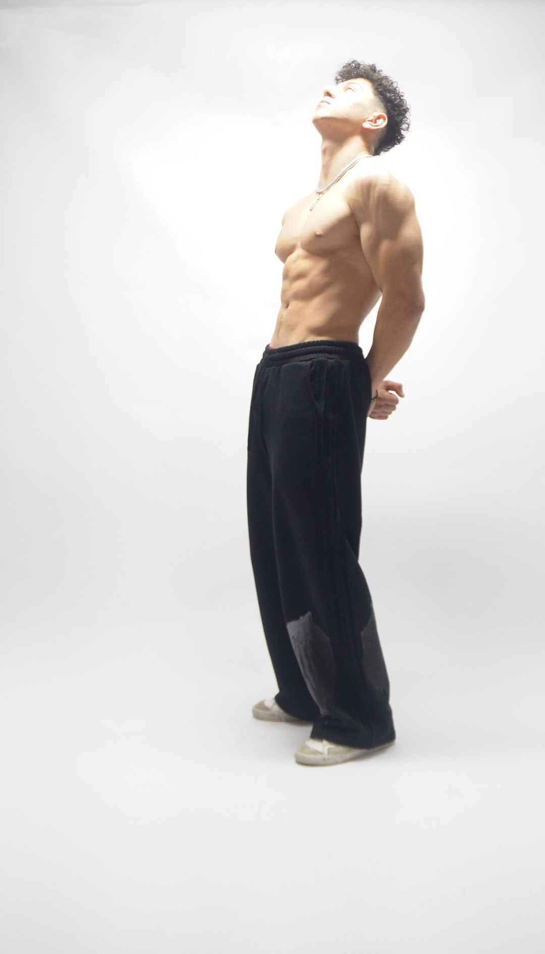 Prestige Tape Straight-Leg Sweatpants - White