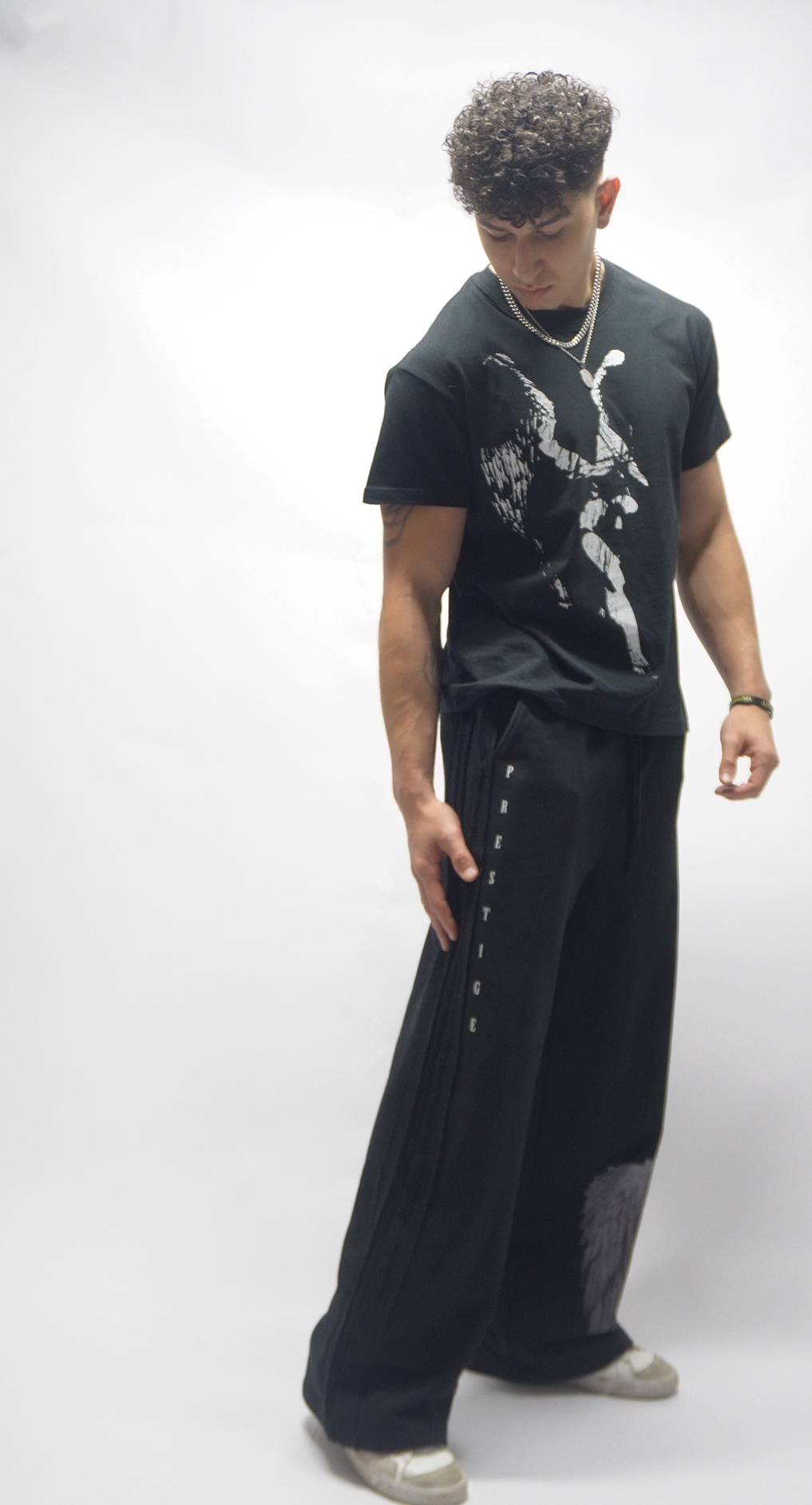 Prestige Tape Straight-Leg Sweatpants - White