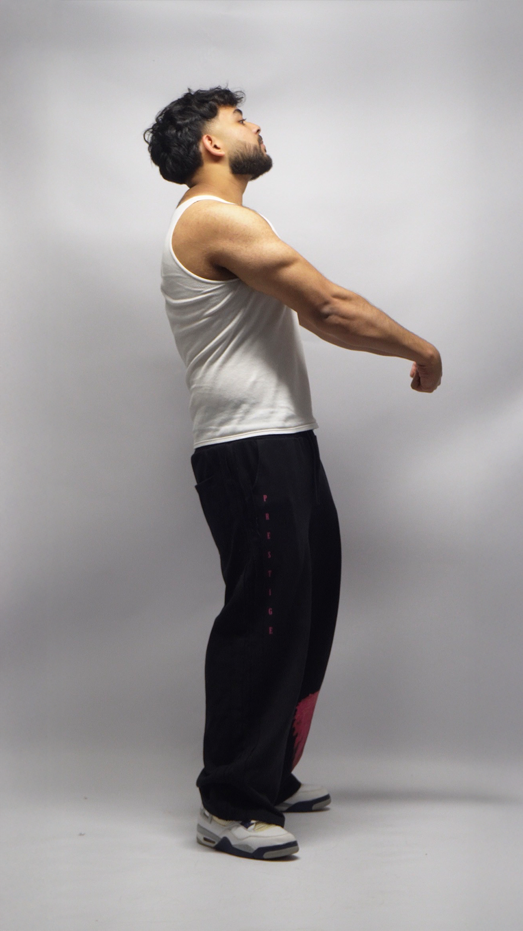 Prestige Tape Straight-Leg Sweatpants - pink