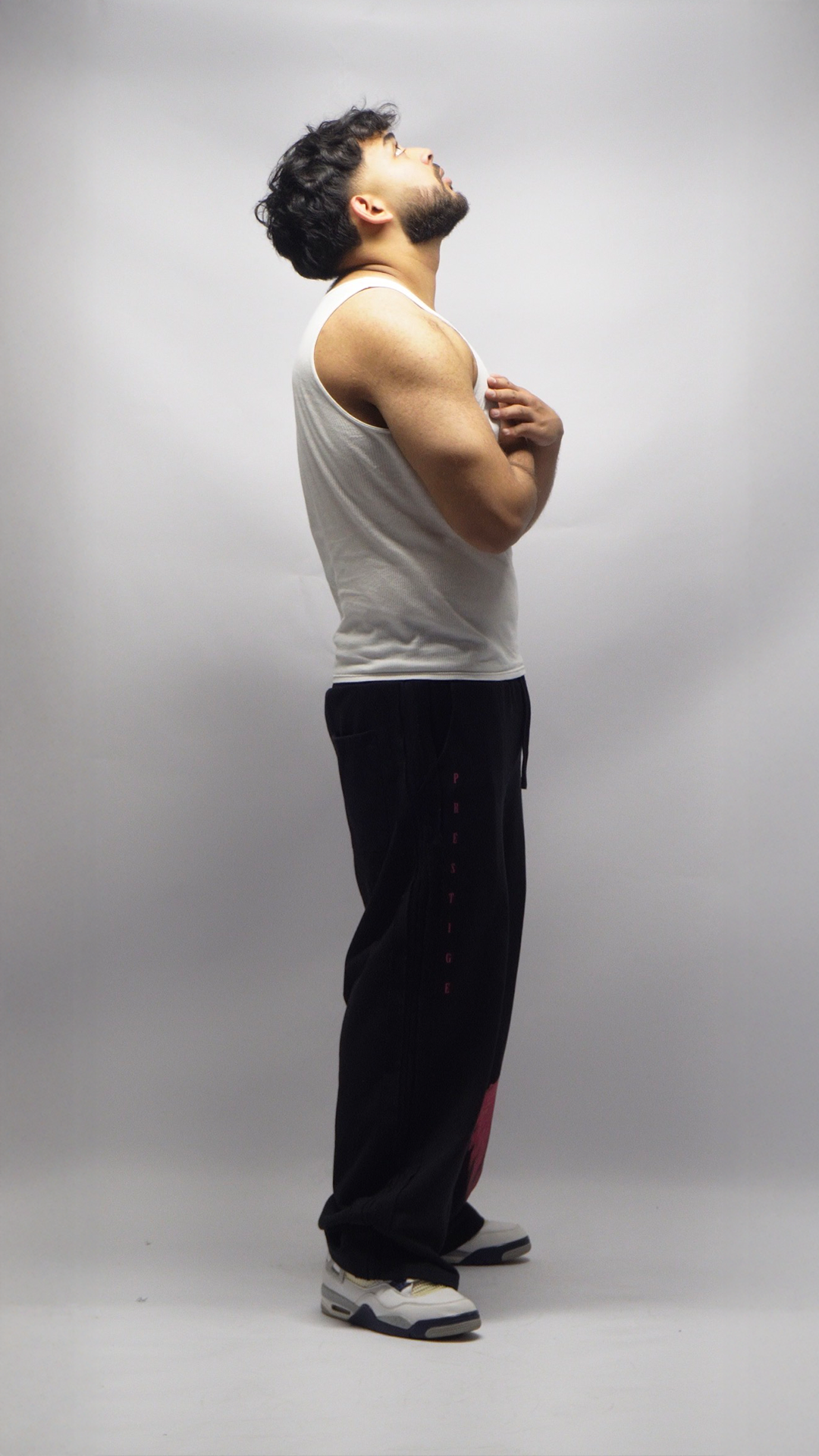 Prestige Tape Straight-Leg Sweatpants - pink